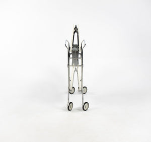 2009 Gastone Trolley Bar Cart / Tray Table, Model 4470 by Antonio Citterio and Glen Oliver Low for Kartell Steel, Chrome, Aluminum, Plastic, Paint, Rubber