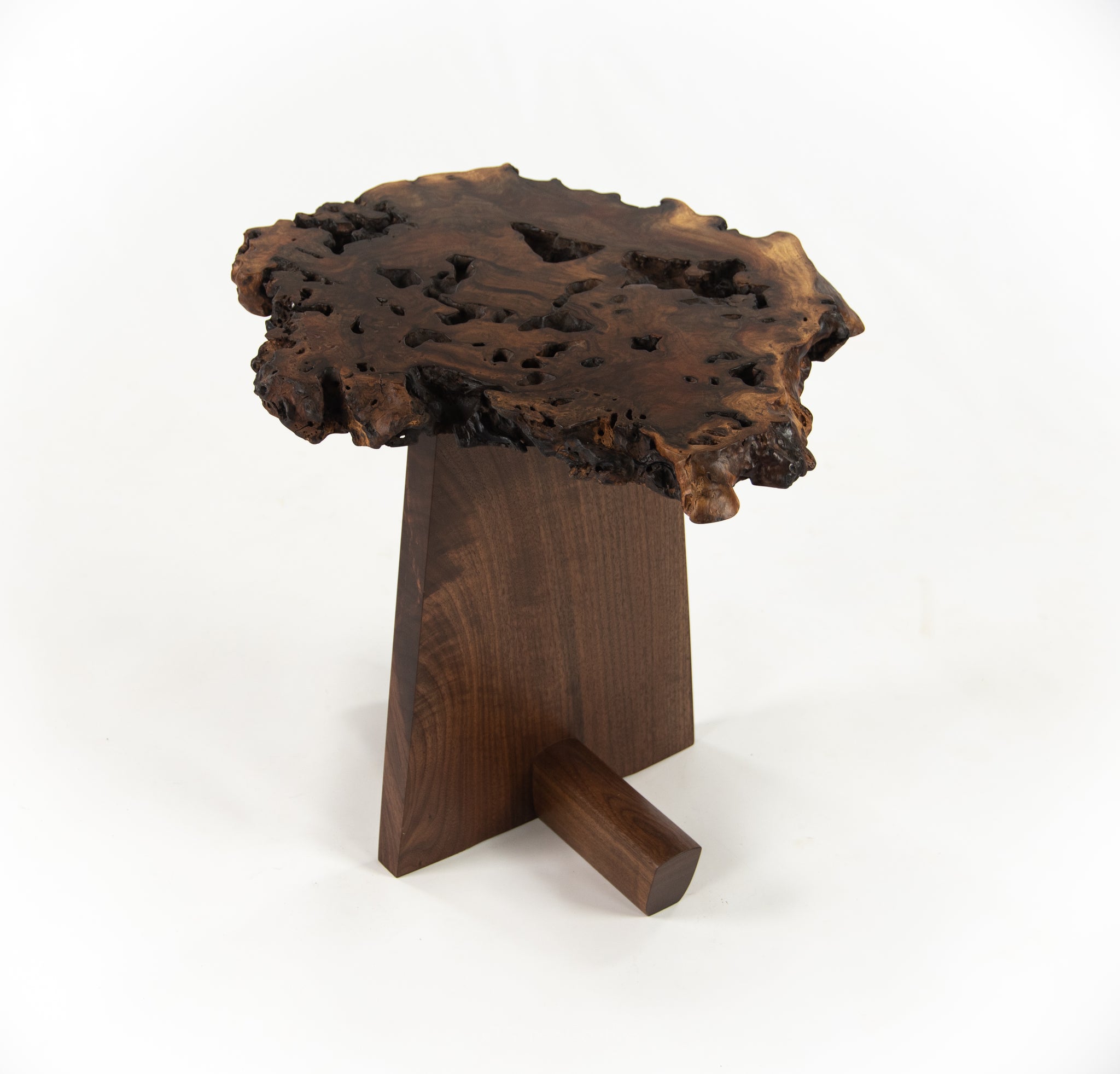 Mira Nakashima Claro Walnut Burl Minguren I Side / End Table George Nakashima Studio