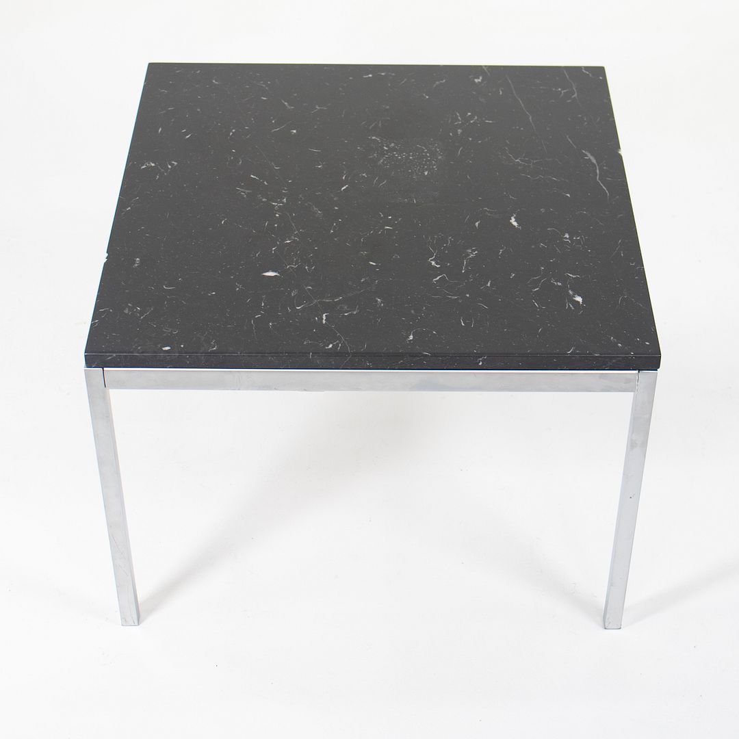 2020 2510T Square Side Table by Florence Knoll for in Satin Grigio Marquina