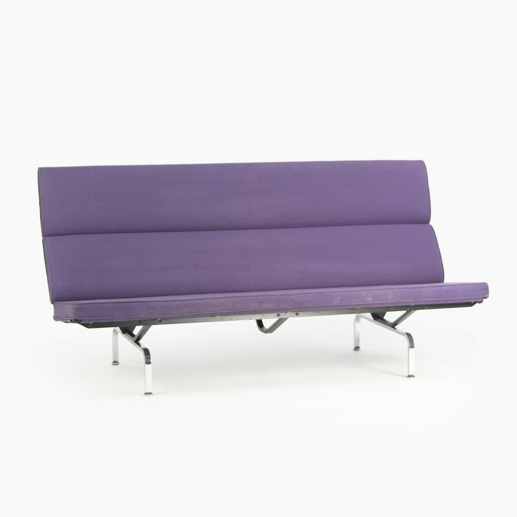 2006 Herman Miller Ray and Charles Eames Sofa Compact Purple Fabric Upholstery