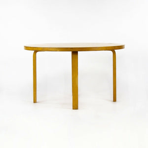 SOLD 1960s Alvar Aalto for Artek & ICF Bent L Leg Round Dining Table No. 91 in Birch