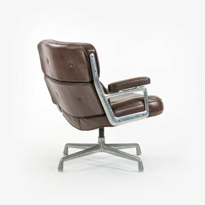 SOLD 1970s Herman Miller Charles Ray Eames Time Life Chair Brown Leather Desk Chair