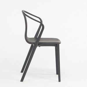 C. 2019 Vitra Belleville Armchair in Brown Leather by Ronan & Erwan Bouroullec