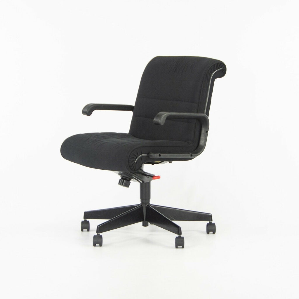 1990s Richard Sapper for Knoll Office / Desk Chair with Black Fabric and Frame