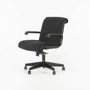 1990s Richard Sapper for Knoll Office / Desk Chair with Black Fabric and Frame