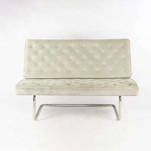 1980s Marcel Breuer for Tecta Gray Suede F40 Settee / Sofa Made in Germany