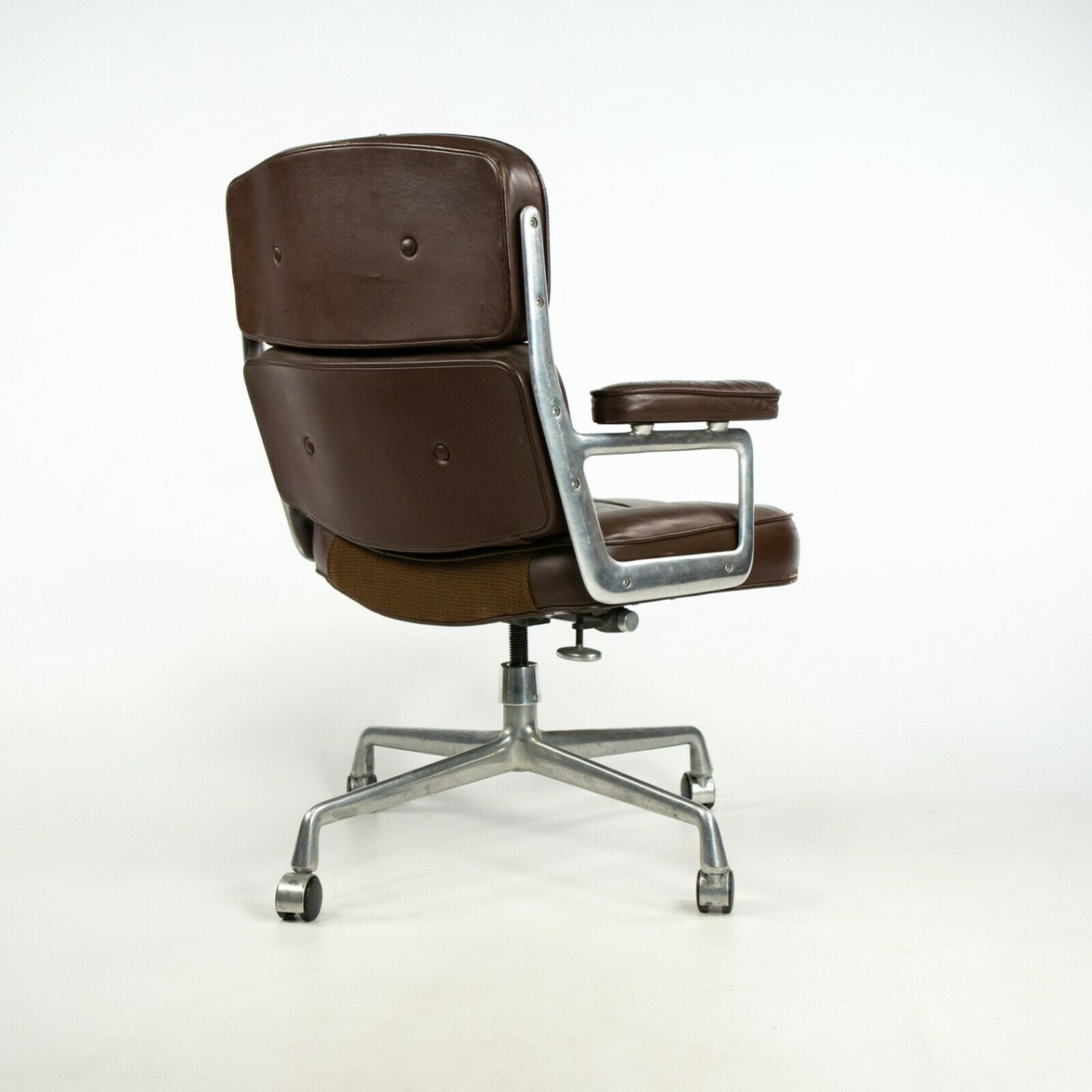 SOLD 1989 Herman Miller Eames Time Life Executive Desk Chair in Brown Leather 5 Available