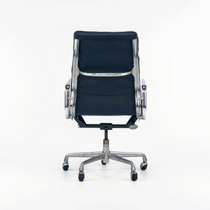 SOLD 1990s Herman Miller Eames Aluminum Group Soft Pad Executive Desk Chair in Blue