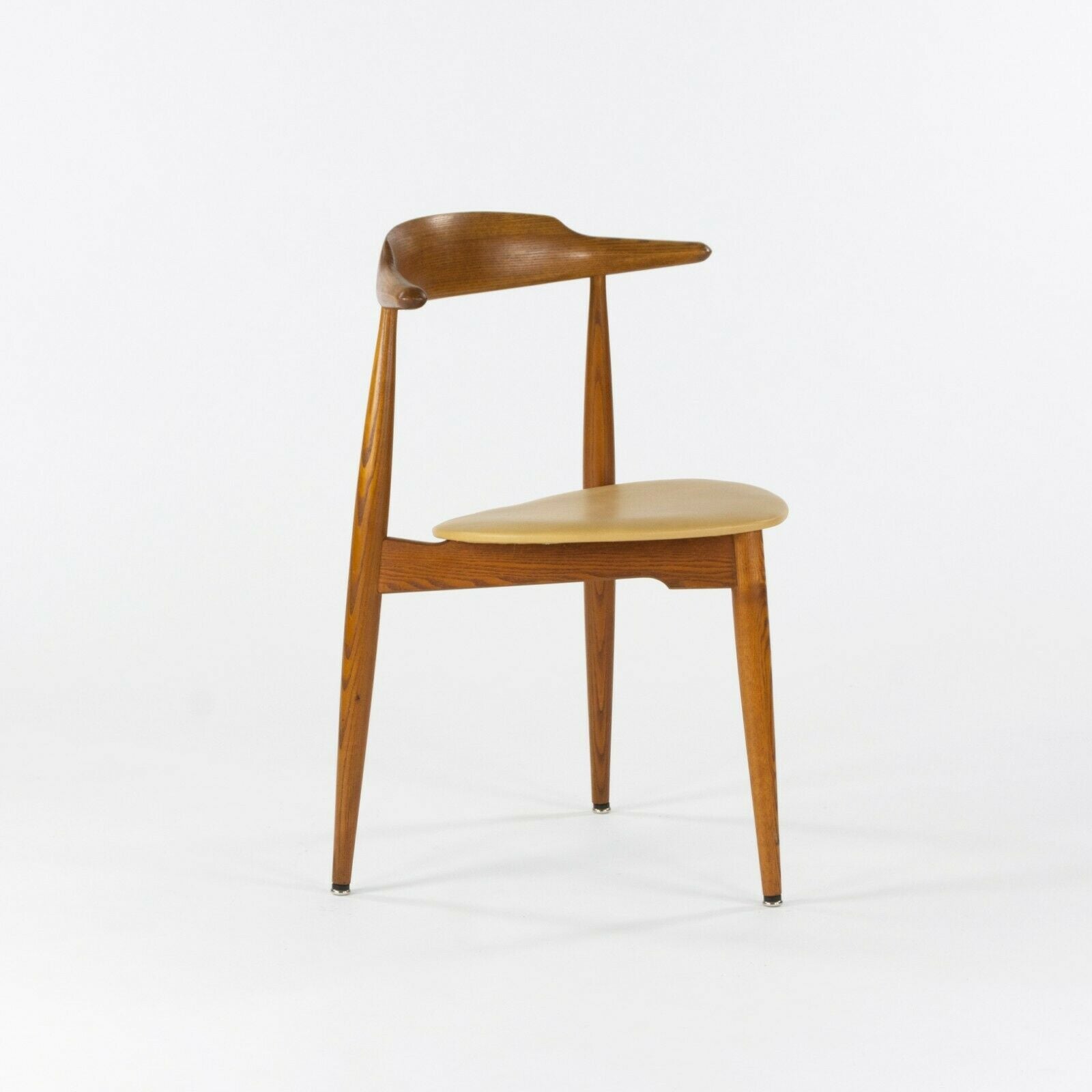 SOLD 1950s Hans Wegner Stacking Heart FH4103 Oak Dining Chairs by Fritz Hansen of Denmark