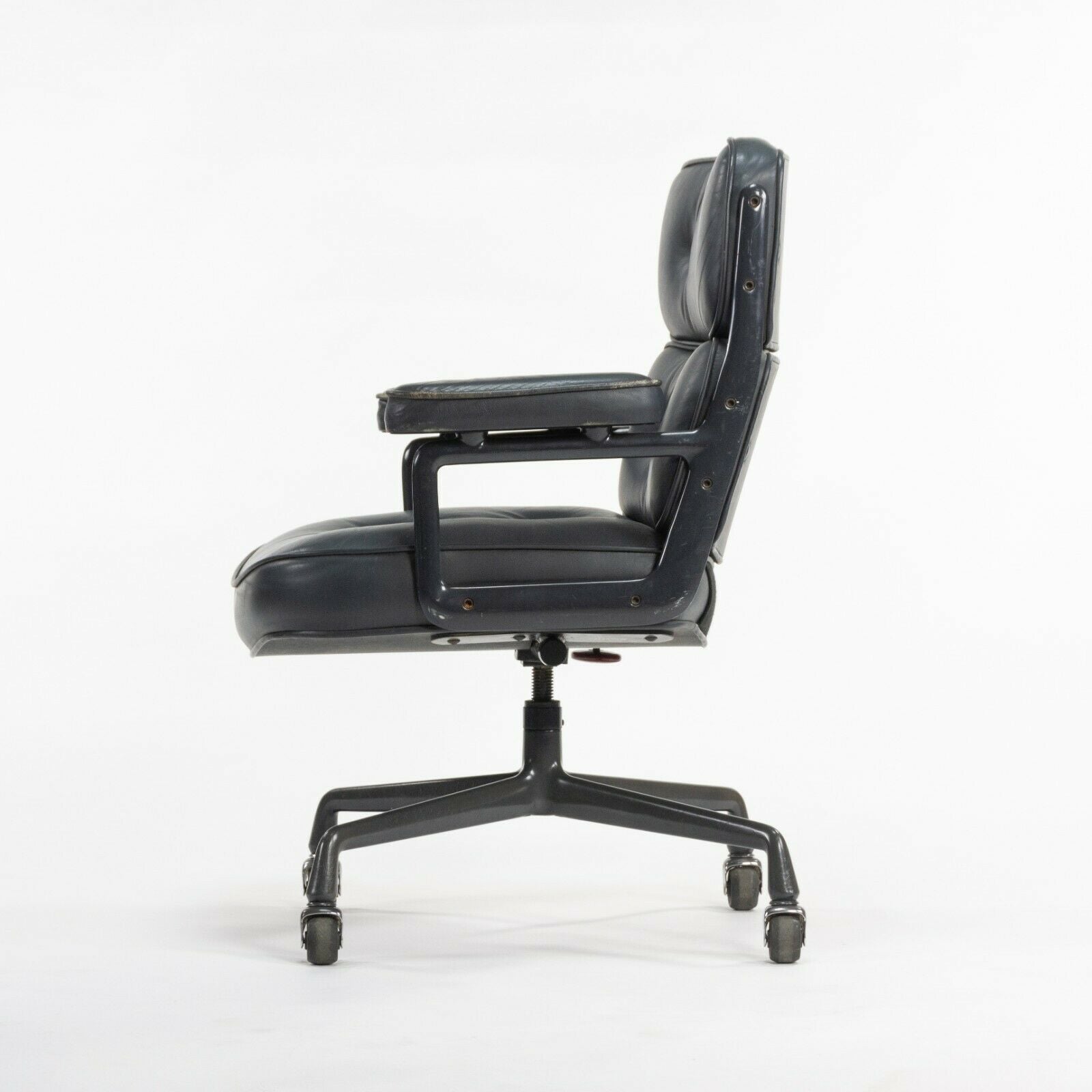 SOLD 1984 Herman Miller Eames Dark Blue Leather Time Life Executive Office Desk Chair