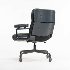 SOLD 1984 Herman Miller Eames Dark Blue Leather Time Life Executive Office Desk Chair