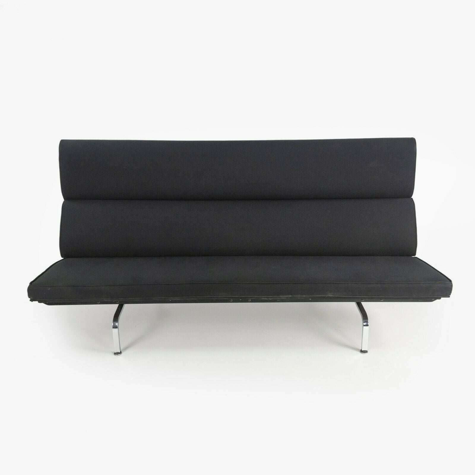 2006 Herman Miller by Ray and Charles Eames Sofa Compact Black Fabric Upholstery