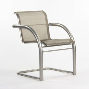 2001 Prototype Richard Schultz 2002 Collection Stainless Mesh Cantilever Dining Chair