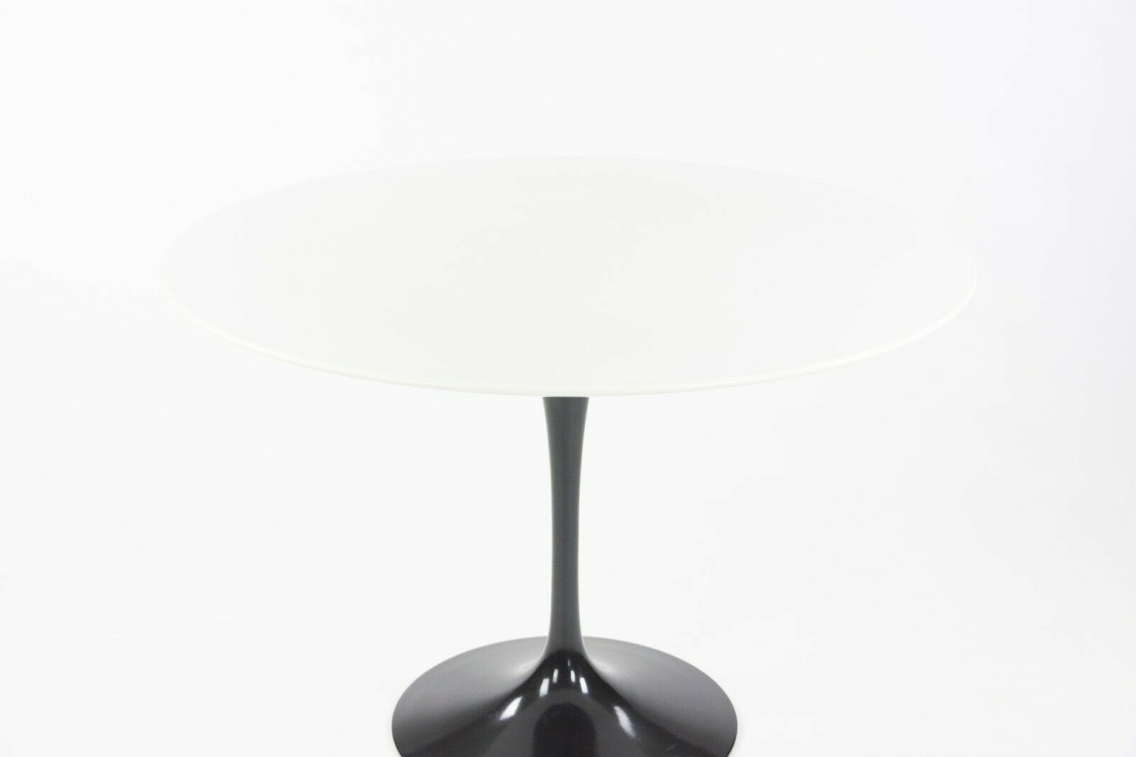 SOLD 2015 Eero Saarinen for Knoll Studio Tulip 42 inch White Laminate Dining Table