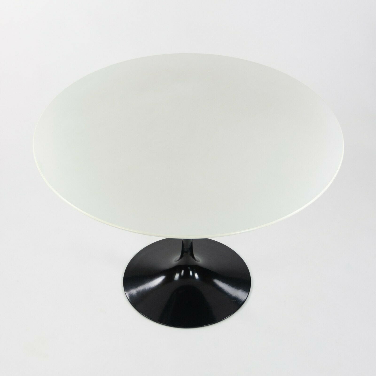 SOLD 2015 Eero Saarinen for Knoll Studio Tulip 42 inch White Laminate Dining Table