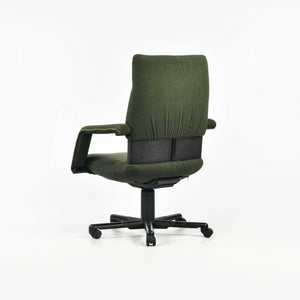 SOLD 1997 Mario Bellini Vitra Figura Post Modern High Back Desk Chair in Green Fabric