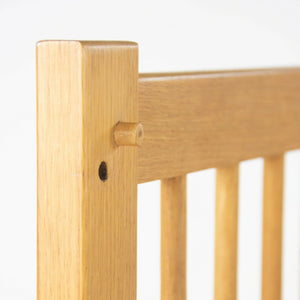 SOLD Custom & Handmade Charles Webb Design of Cambridge MA Oak Baby Crib Mid Century