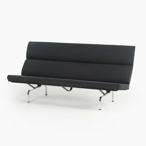 2006 Herman Miller by Ray and Charles Eames Sofa Compact Black Fabric Upholstery