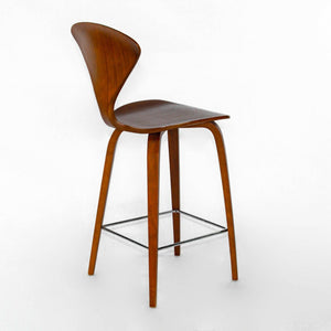 SOLD 2005 Norman Cherner Walnut Counter Height Stool / Chair - Multiples Available