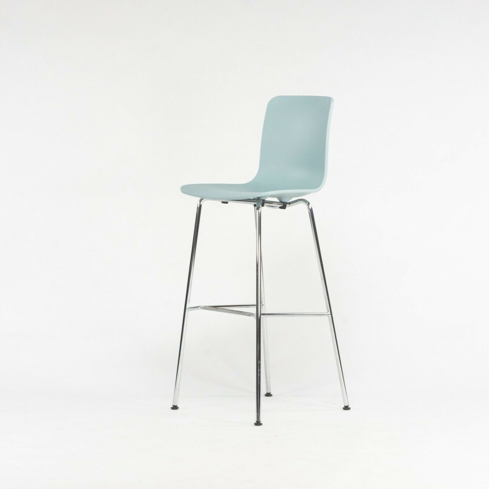 2020 Jasper Morrison for Vitra HAL Bar Stool in Ice Gray / Blue w/ Chrome Base