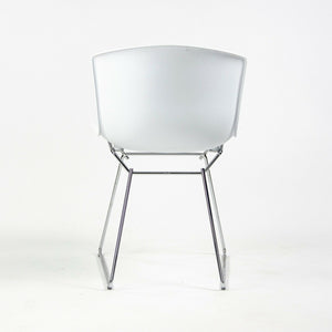 SOLD Harry Bertoia for Knoll Studio Molded Side Shell Chair Plastic with Chrome Base White