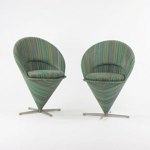 1960s Pair of Verner Panton Cone Chairs Made in Denmark for Plus-Linje Vitra