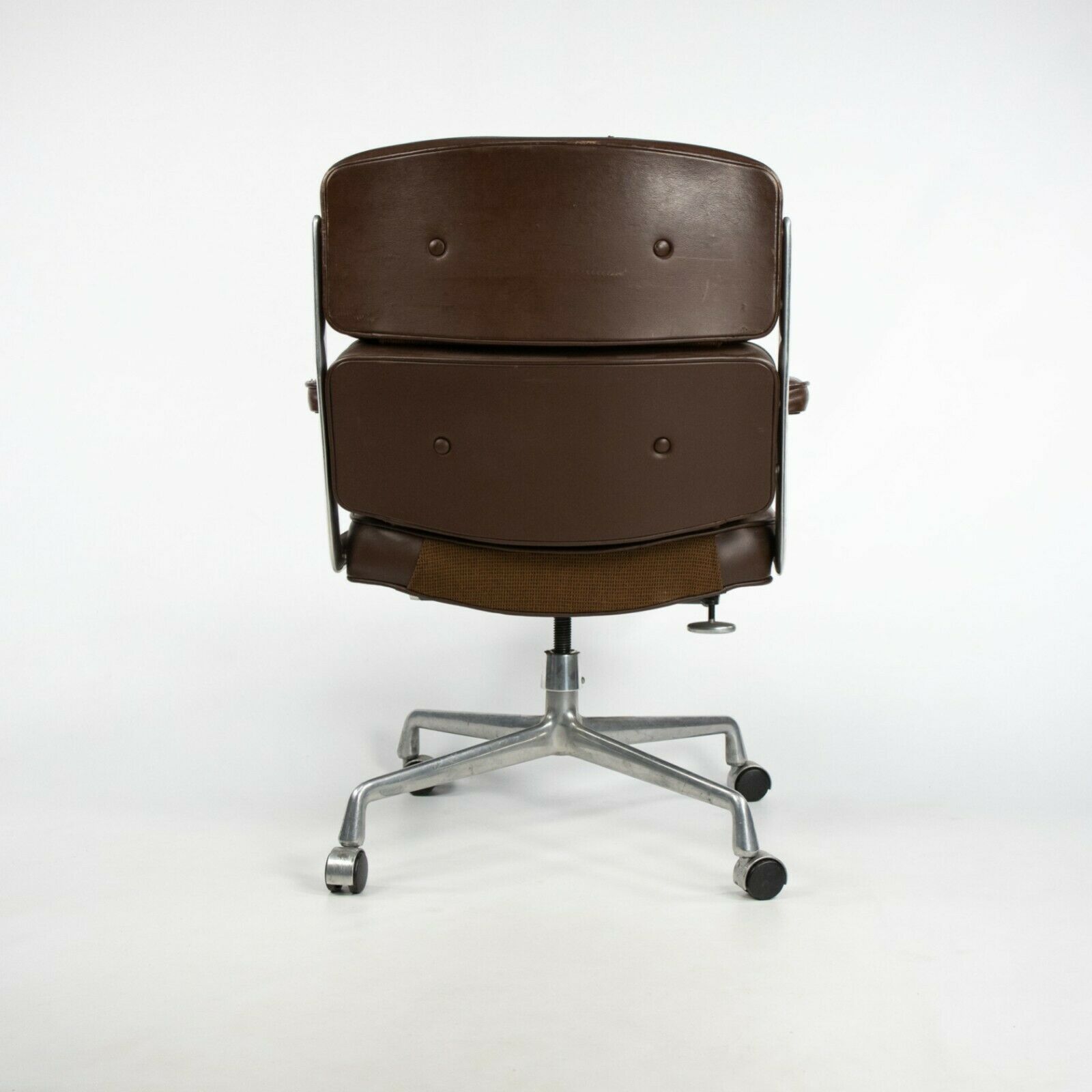 SOLD 1989 Herman Miller Eames Time Life Executive Desk Chair in Brown Leather 5 Available