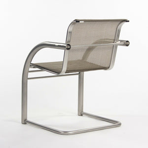 2001 Prototype Richard Schultz 2002 Collection Stainless Mesh Cantilever Dining Chair