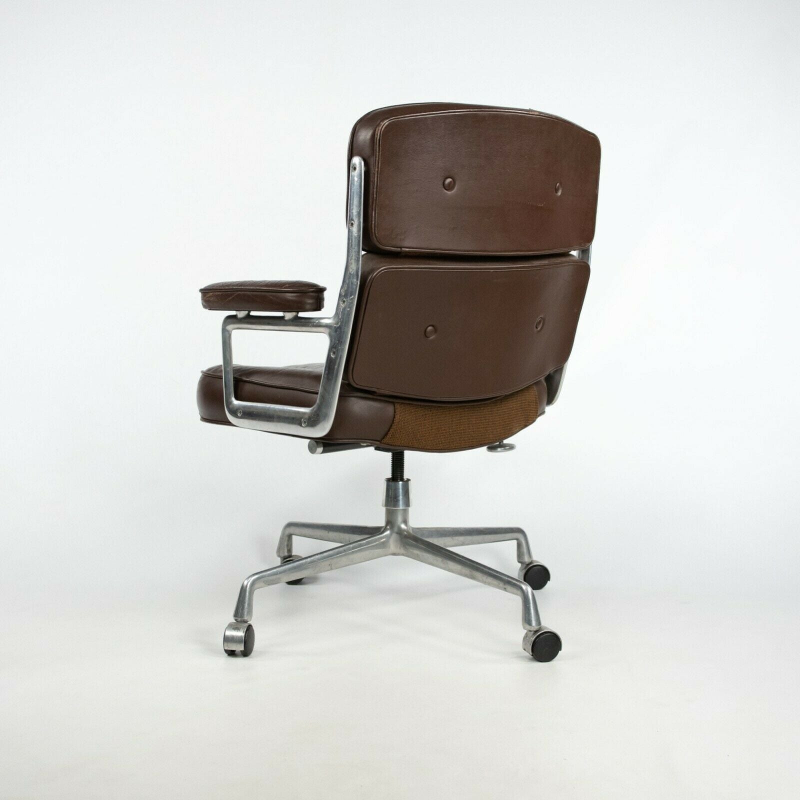 SOLD 1989 Herman Miller Eames Time Life Executive Desk Chair in Brown Leather 5 Available