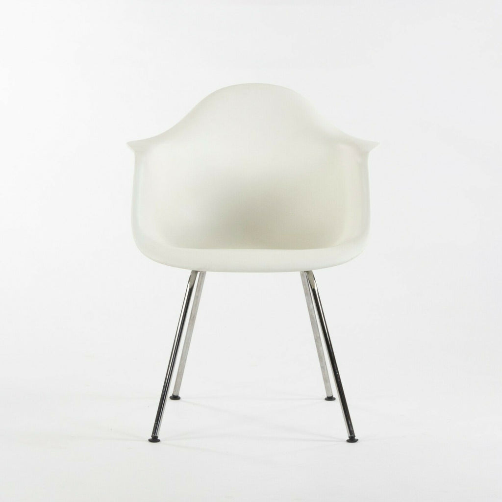 SOLD 2012 Herman Miller Eames White Molded Plastic Arm Shell Side Dining Chair DAX