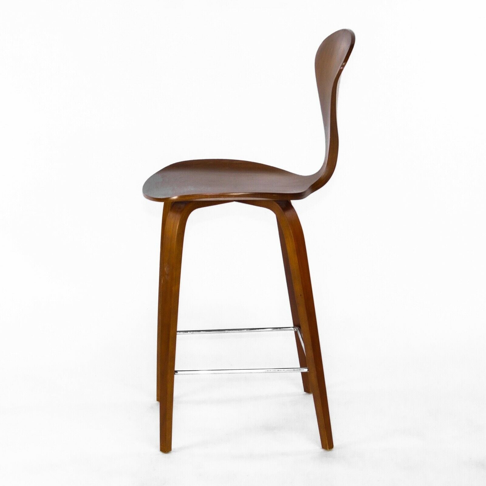 SOLD 2005 Norman Cherner Walnut Counter Height Stool / Chair - Multiples Available