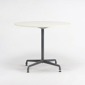 SOLD 2002 Herman Miller Eames Aluminum Group Cafe Dining Table w/ Gray Contract Base