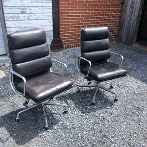 SOLD 1996 Eggplant Eames Herman Miller High Back Soft Pad Aluminum Group Chair