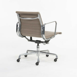 SOLD Greige Leather Herman Miller Eames Aluminum Group Management Desk Chair 8 Available