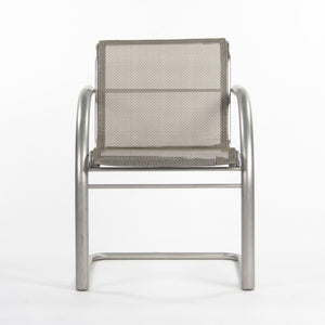 2001 Prototype Richard Schultz 2002 Collection Stainless Mesh Cantilever Dining Chair