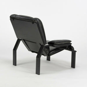 1964 Joe Colombo for Bieffeplast LEM Black Leather Lounge Chair 1x Available