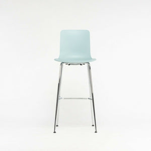 2020 Jasper Morrison for Vitra HAL Bar Stool in Ice Gray / Blue w/ Chrome Base