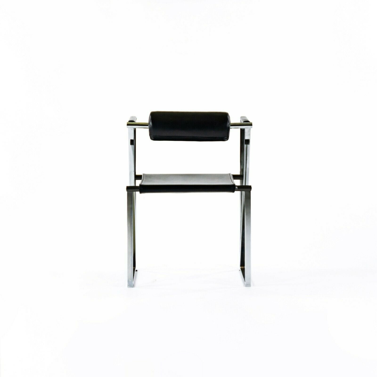 SOLD 1982 Rare Mario Botta Chrome Postmodern Seconda Chair for Alias Furniture of Italy