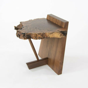 SOLD Mira Nakashima George Nakashima Woodworker Claro Walnut Burl Kevin End Table