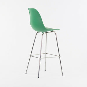 SOLD Ray and Charles Eames Herman Miller Molded Shell Bar Stool Chair Kelly Green