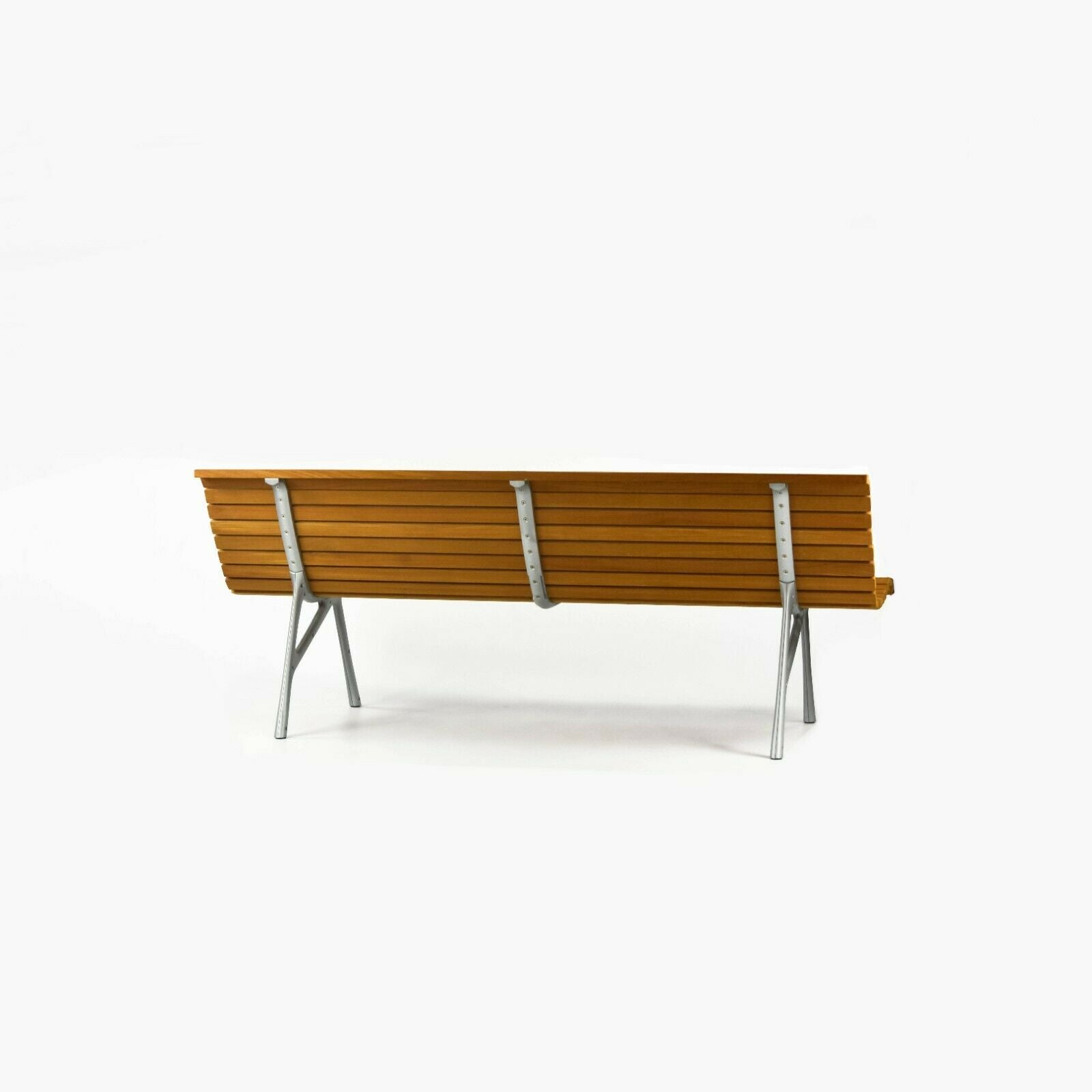 2010s Alias Teak Outdoor Three Seat Bench / Settee in Cast Aluminum by Alberto Meda