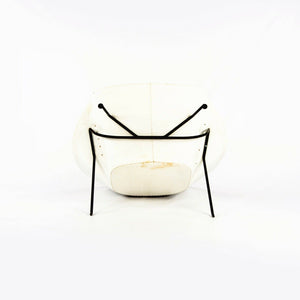 1960s Eero Saarinen for Knoll Womb Chair with Original White Vinyl Upholstery