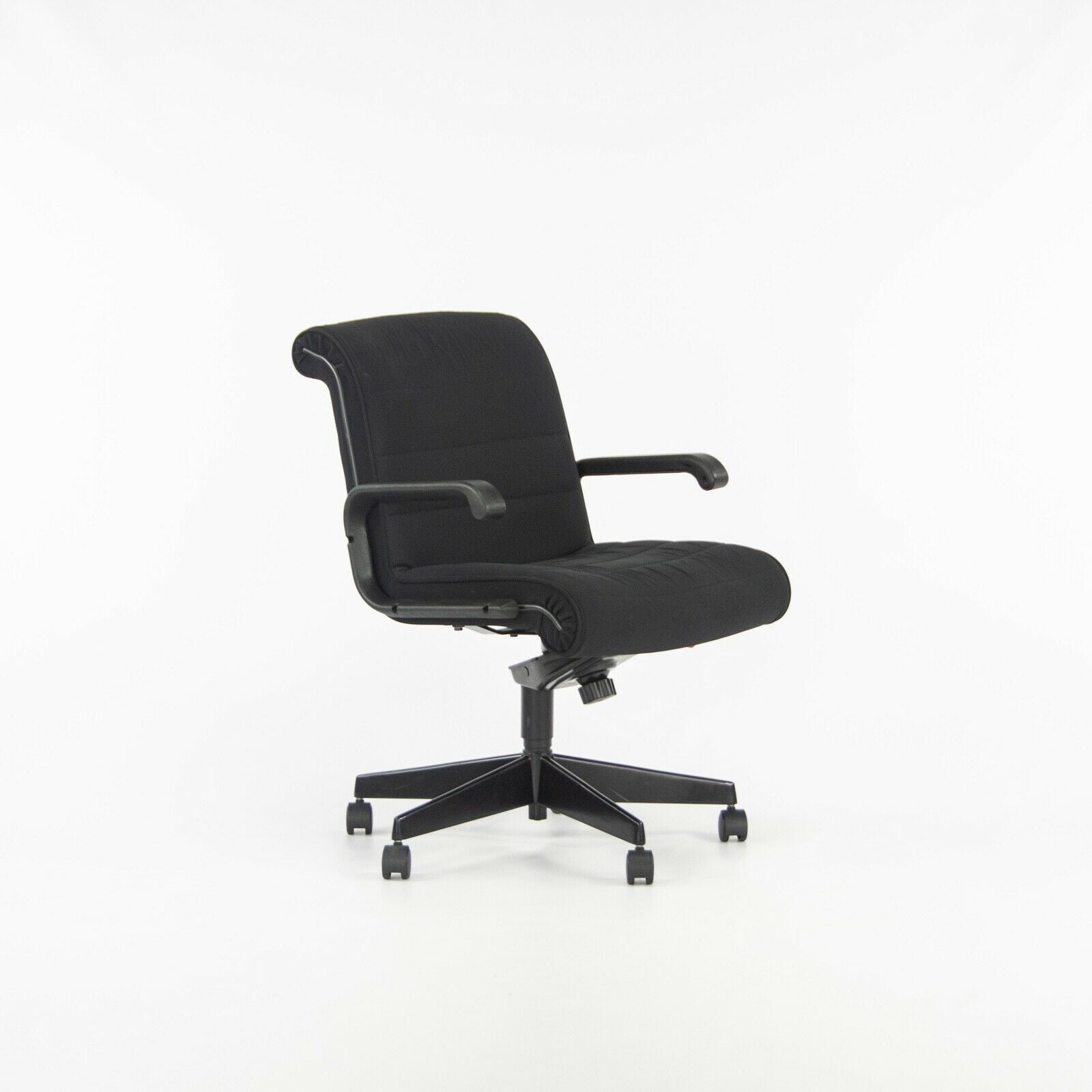 1990s Richard Sapper for Knoll Office / Desk Chair with Black Fabric and Frame