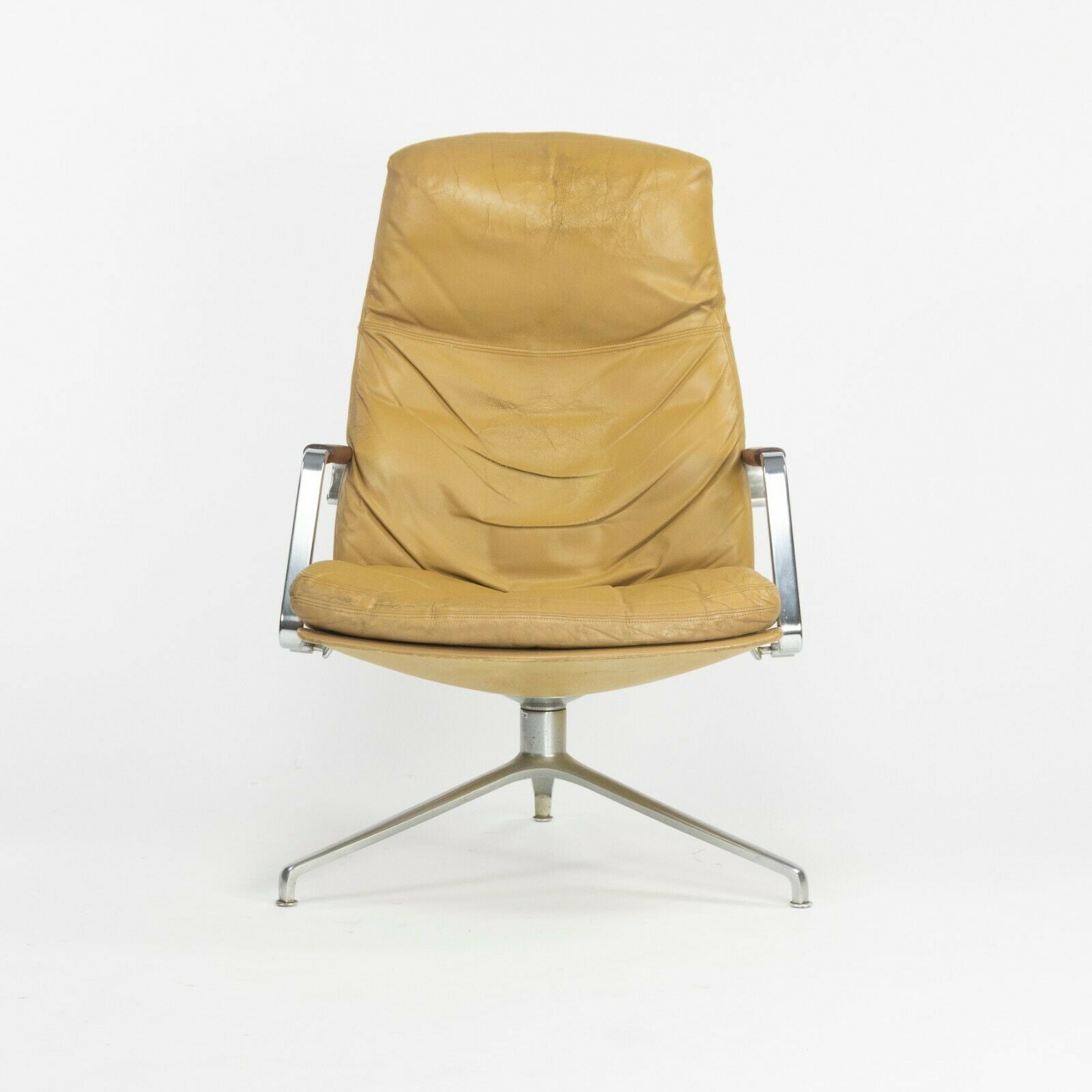 1960s Fabricius and Kastholm Kill International FK86 Lounge Chair in Tan Leather