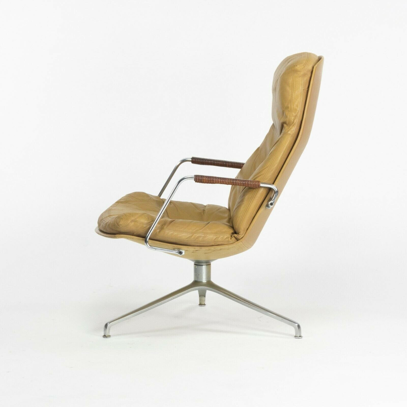 1960s Fabricius and Kastholm Kill International FK86 Lounge Chair in Tan Leather