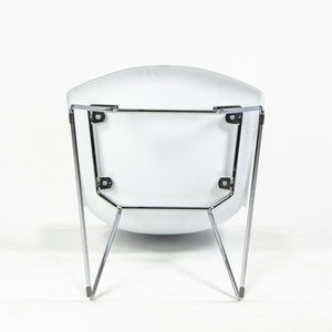 SOLD Harry Bertoia for Knoll Studio Molded Side Shell Chair Plastic with Chrome Base White