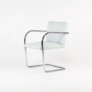 SOLD 2016 Pair of Mies van der Rohe for Knoll Brno Chairs in Hourglass Gull Fabric