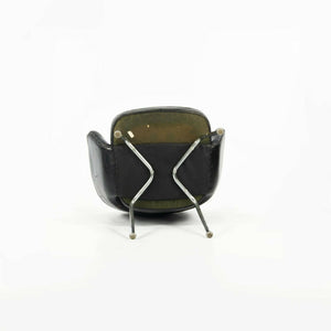 1960s Eero Saarinen for Knoll Executive Dining Arm Chair in Chrome & Black Leather