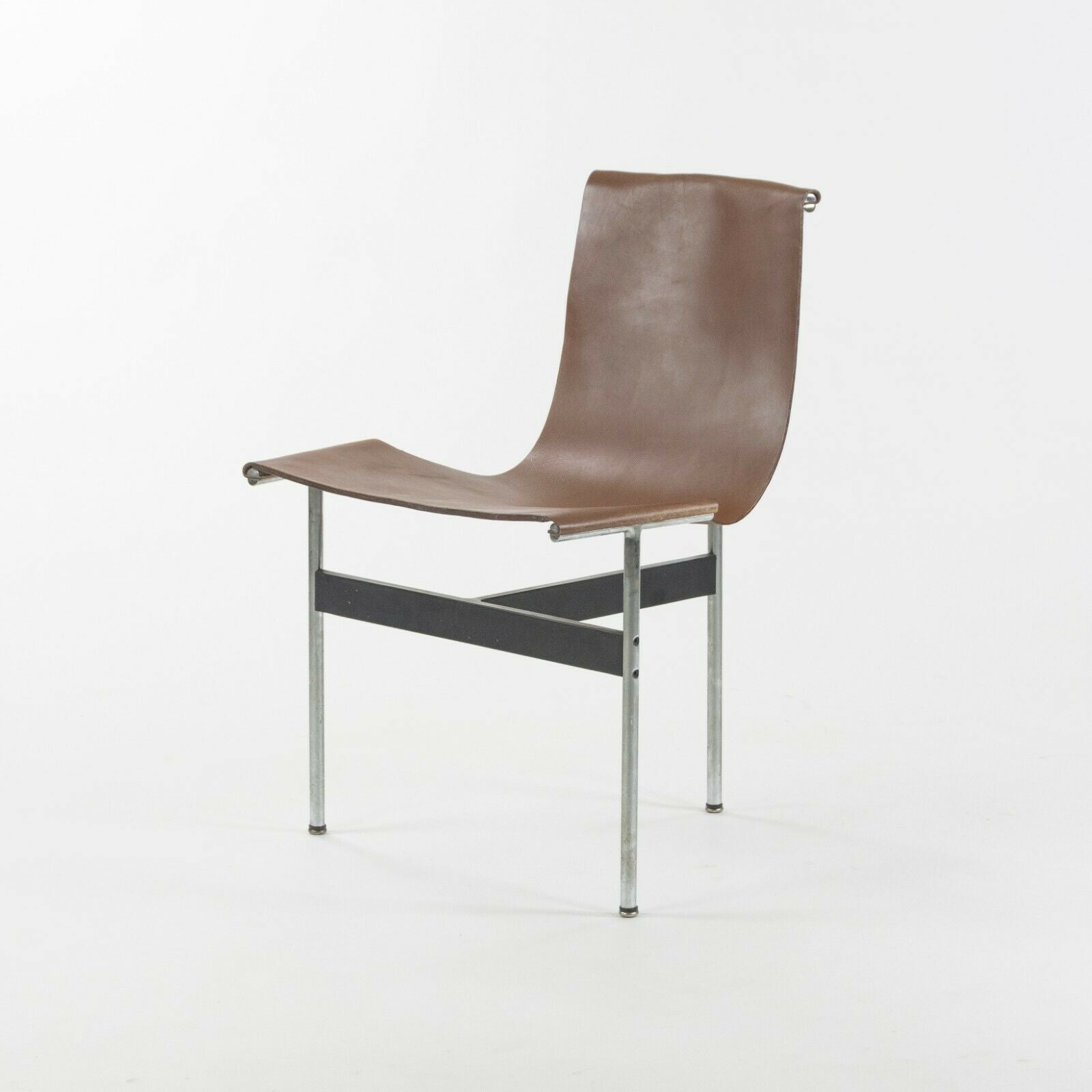 Katavolos Littel and Kelley T Chairs for Laverne International in Brown Leather