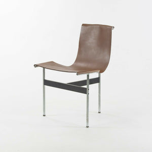 Katavolos Littel and Kelley T Chairs for Laverne International in Brown Leather